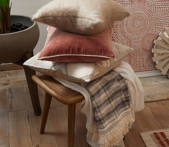 Hunter White Throw Blanket by Villa by Classic Home