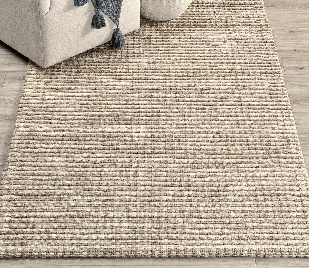Huntington Jute Ivory Natural Area Rug by Villa by Classic Home