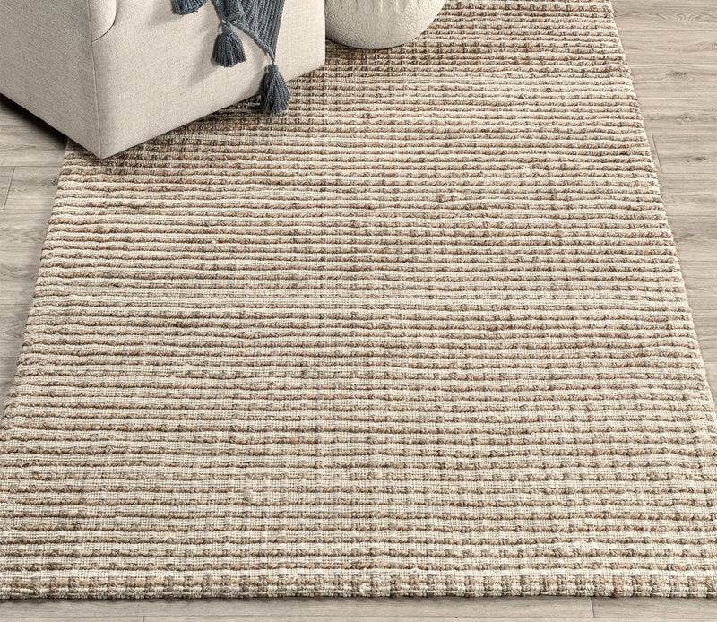 Villa by Classic Home Huntington Jute Ivory Natural Area Rug - Image 1