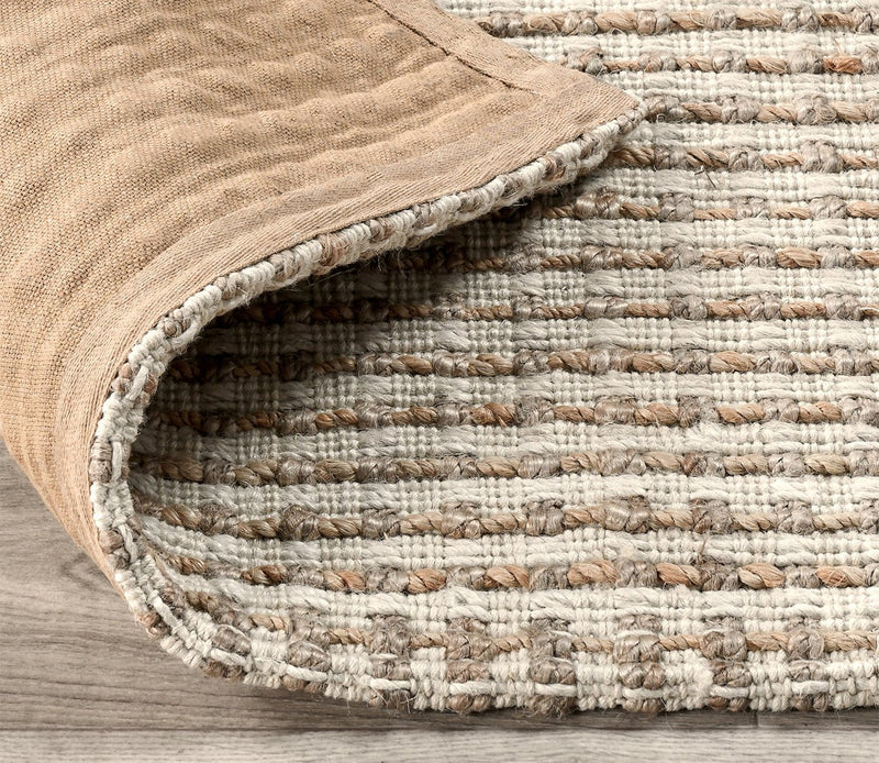 Villa by Classic Home Huntington Jute Ivory Natural Area Rug - Image 3