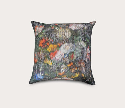 Ibiza Watercolor Jacquard Throw Pillow by Ann Gish