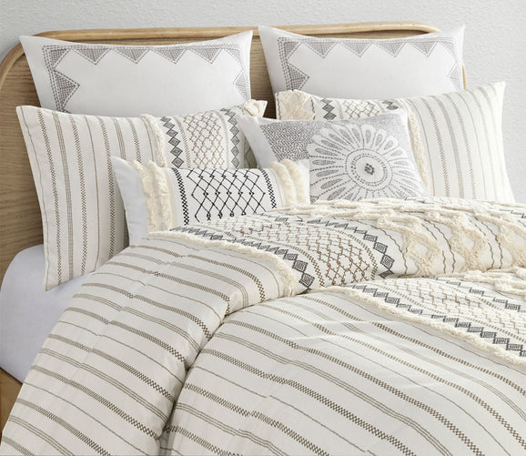 Imani Printed Cotton Chenille Comforter Set by INK + IVY