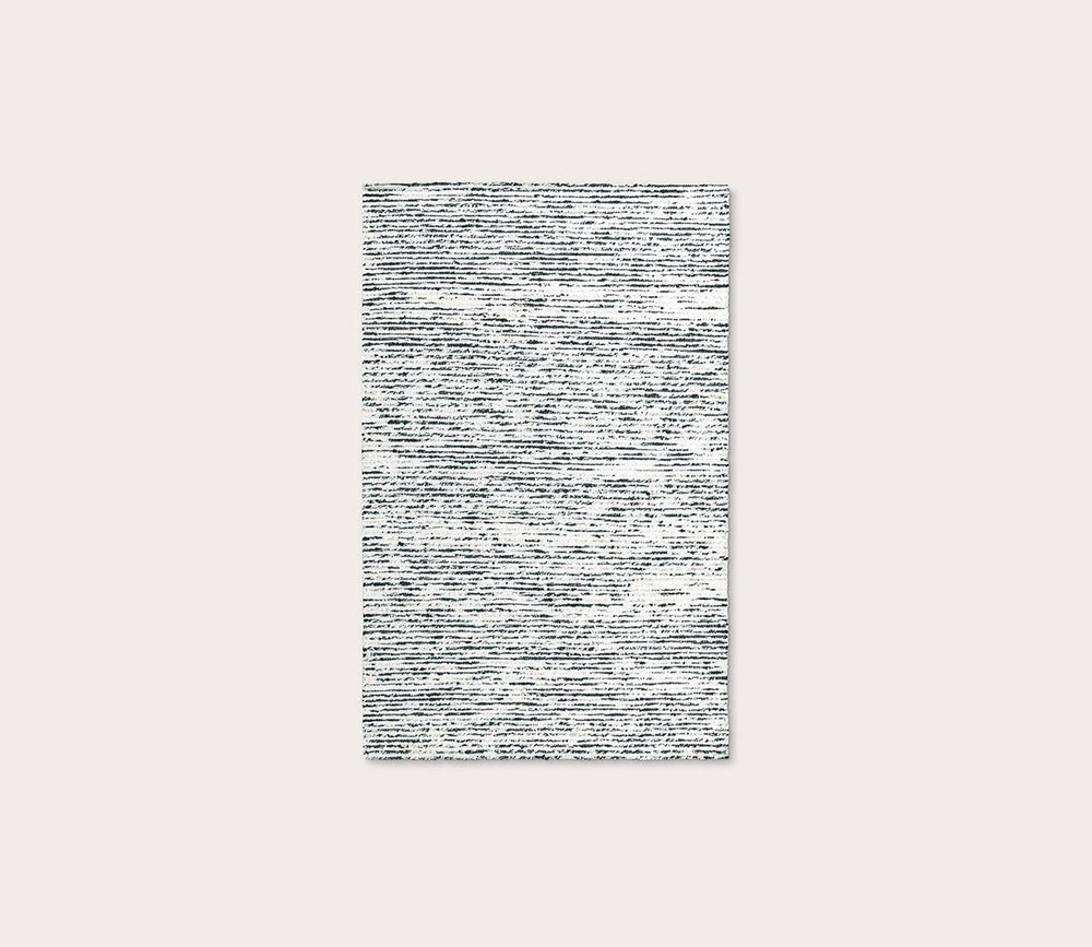 Isa Stripe Ivory Black Area Rug by Villa by Classic Home