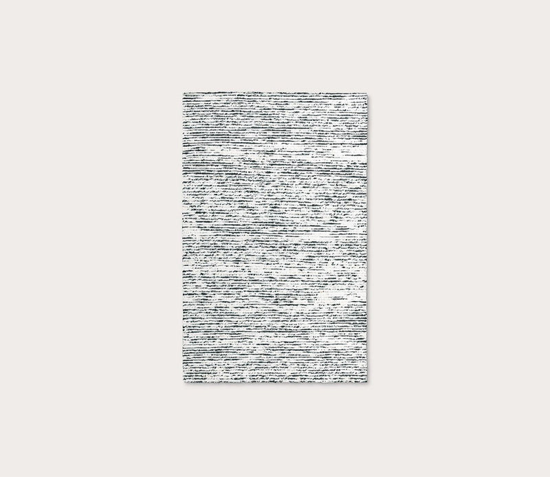 Villa by Classic Home Isa Stripe Ivory Black Area Rug - Image 6
