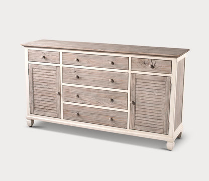 Islamorada Large Wood 6-Drawer Combo Dresser by Sea Winds Trading