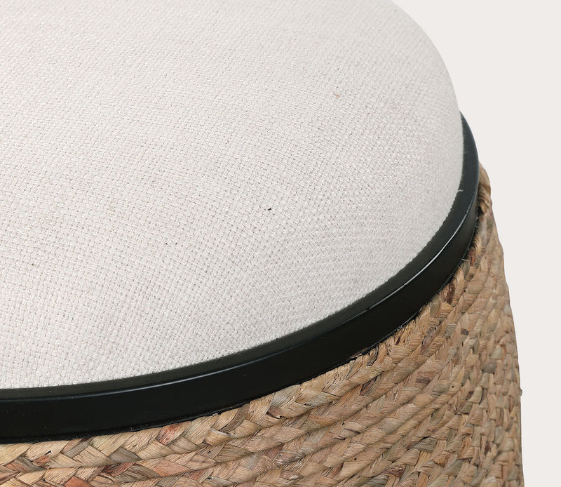 Uttermost Island Straw Accent Stool - Image 4