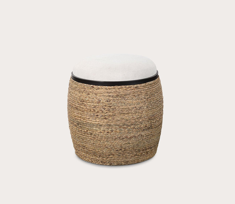 Island Straw Accent Stool by Uttermost