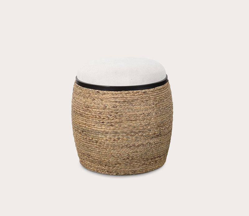 Uttermost Island Straw Accent Stool - Image 3