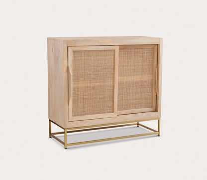 Janie Rattan 2-Sliding Door Accent Cabinet by Powell