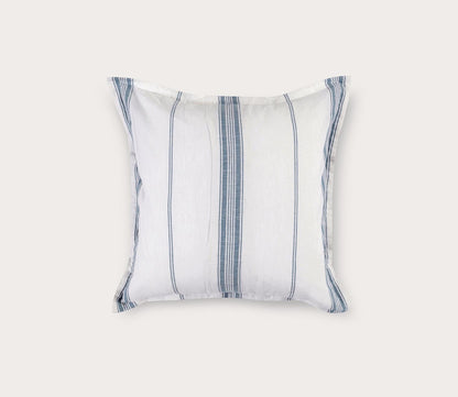 Jayson Blue Stripe Linen Cashmere Pillow Sham by Villa Home