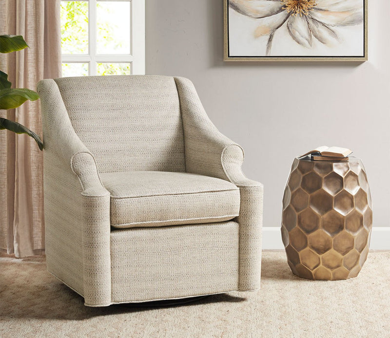 Madison Park Justin Swivel Glider Accent Chair - Image 1
