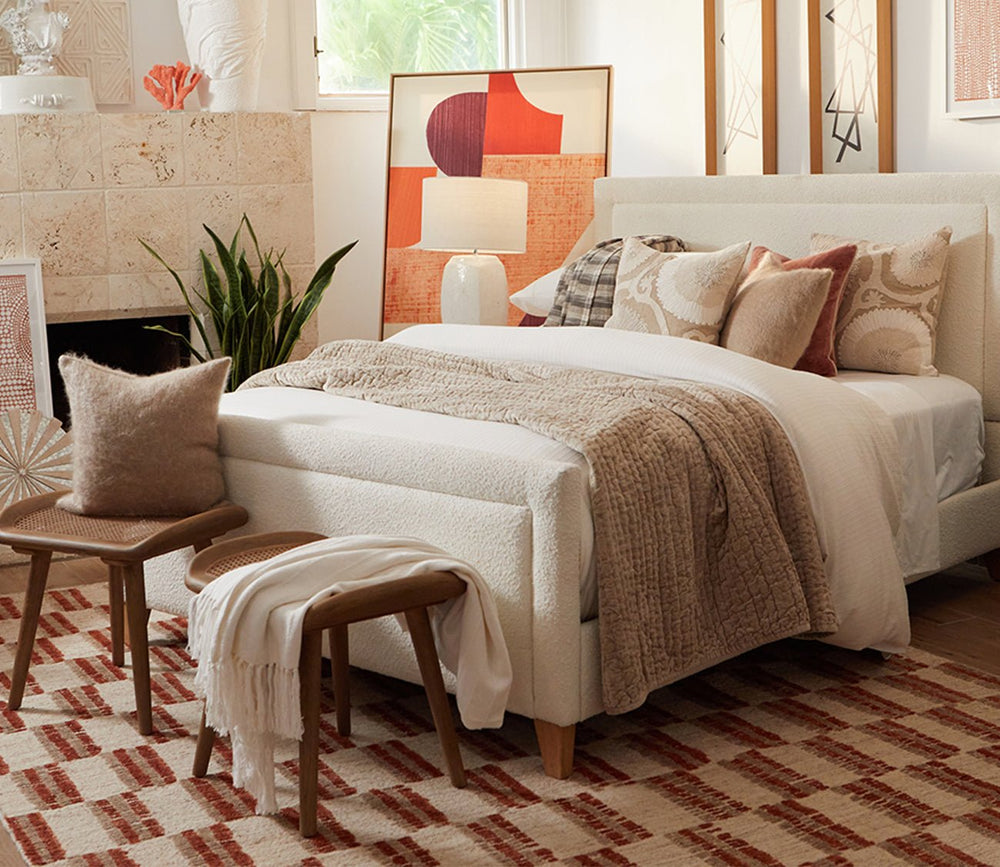 Karlie Gray Ivory Throw Blanket by Villa by Classic Home