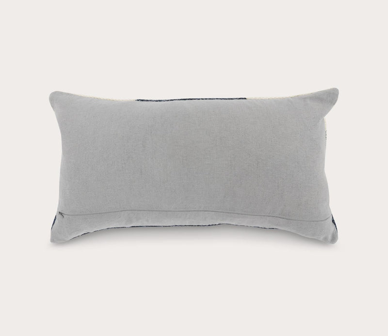 Villa by Classic Home Kass Night Blue Gray Throw Pillow - Image 4
