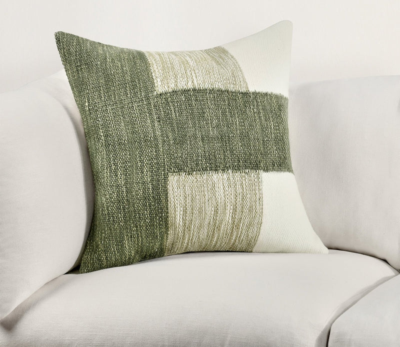 Villa by Classic Home Kass Woven Block Throw Pillow - Image 2