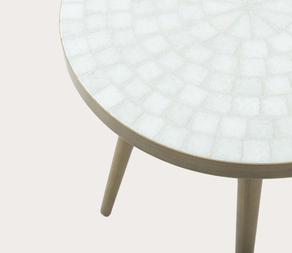 Kemira Round End Table by Bassett Mirror