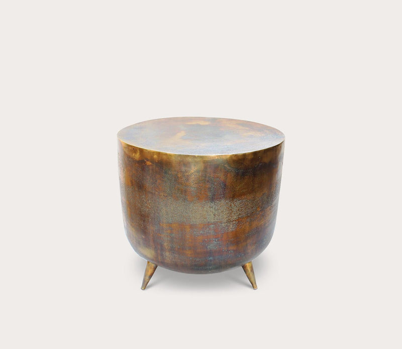 Moe's Furniture Kettel Brass Drum Accent Table - Image 4