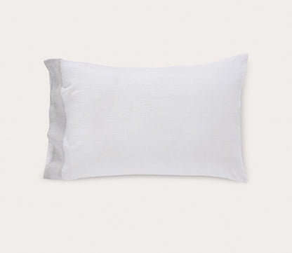 Kyoto European Flax Linen Pillowcases Set of 2 by CM Home