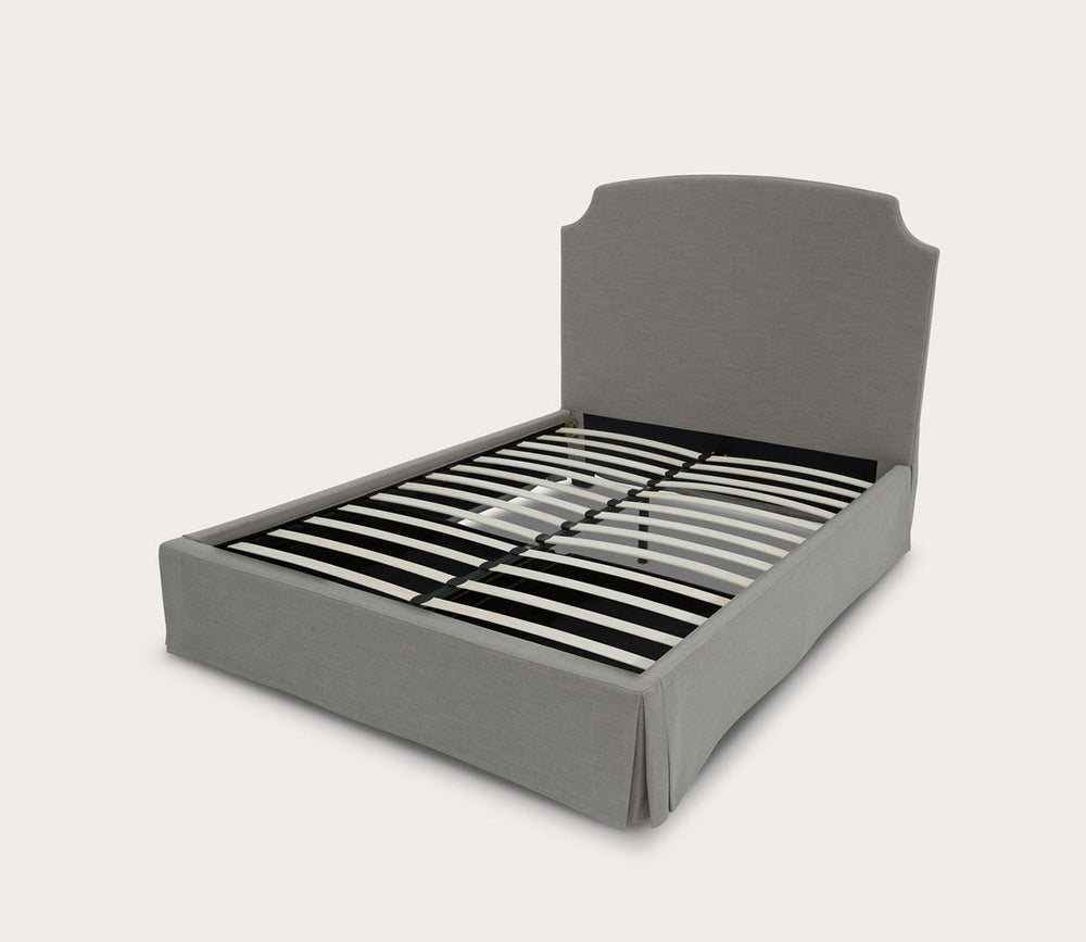 Laurel Upholstered Skirted Storage Panel Bed by Modus Furniture