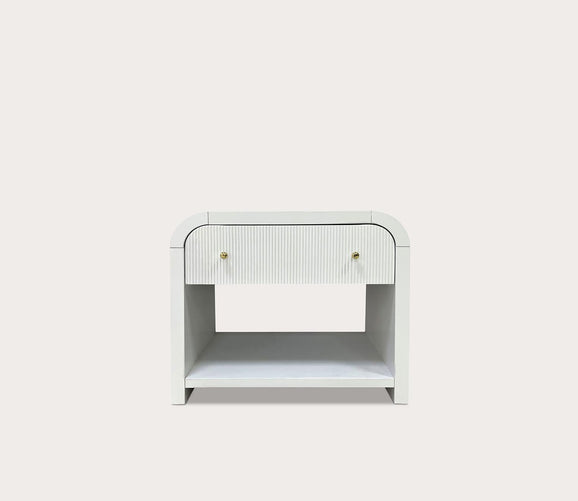 Liabella 1-Drawer Curved Nightstand by Safavieh