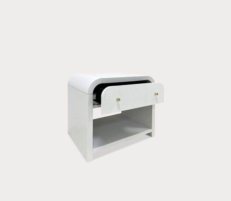 Safavieh Liabella 1-Drawer Curved Nightstand - Image 3