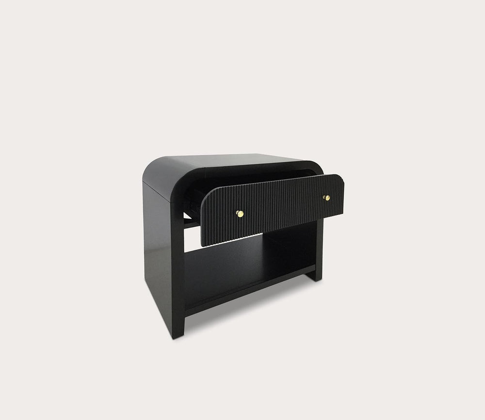 Liabella 1-Drawer Curved Nightstand by Safavieh