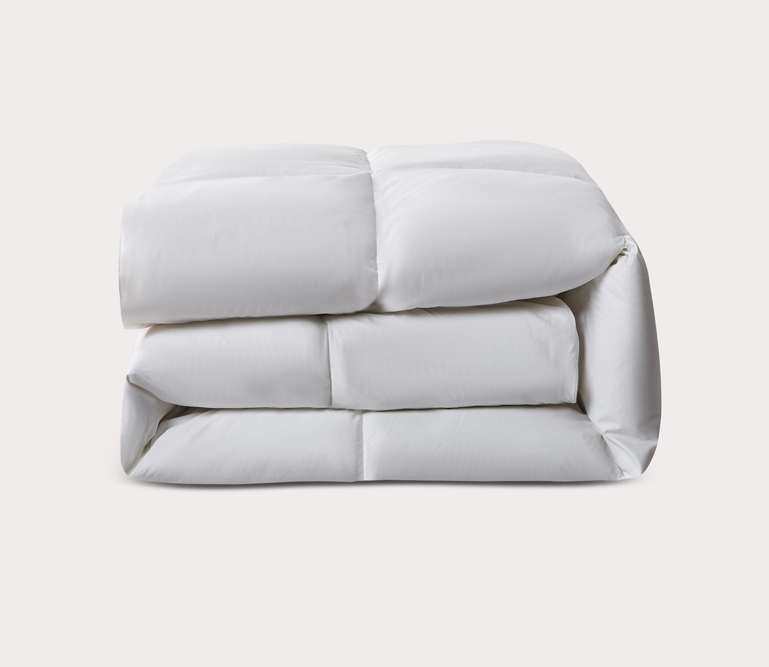 Light Warmth White Goose Feather and Down Fiber Comforter by Serta