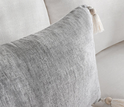 Lima Dark Gray Throw Pillow by Villa by Classic Home