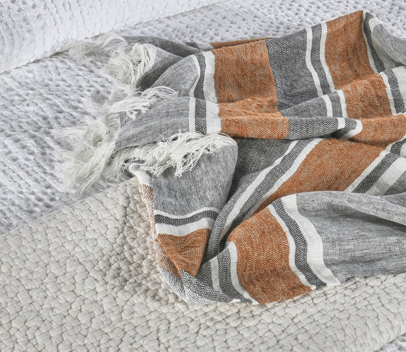 Villa by Classic Home Lima Stripe Throw Blanket - Image 7
