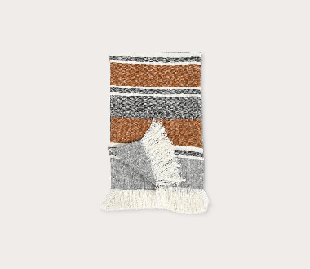 Lima Stripe Throw Blanket by Villa by Classic Home