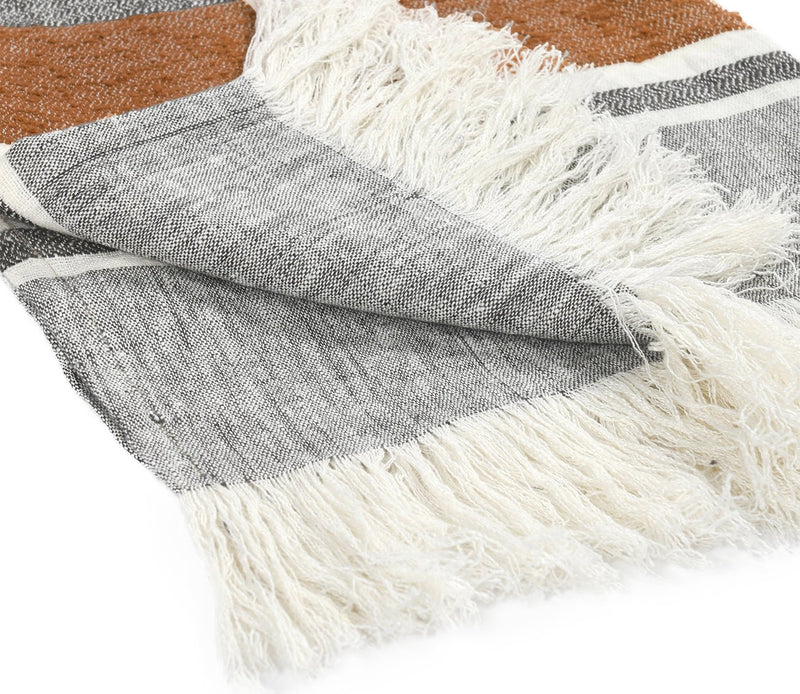 Villa by Classic Home Lima Stripe Throw Blanket - Image 11