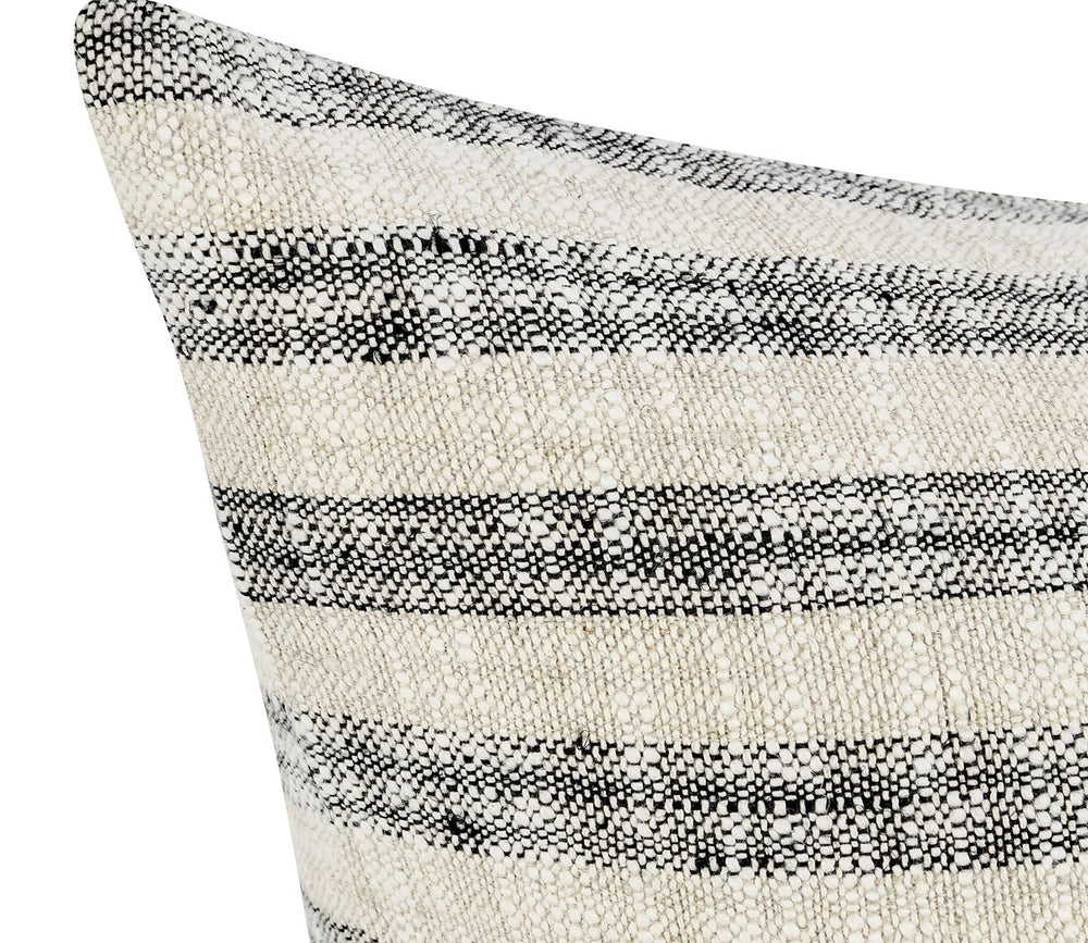 Linna Natural Black Throw Pillow by Villa by Classic Home