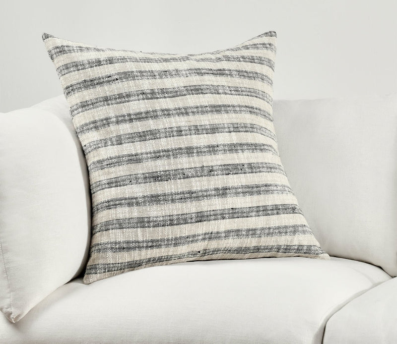 Villa by Classic Home Linna Natural Black Throw Pillow - Image 2