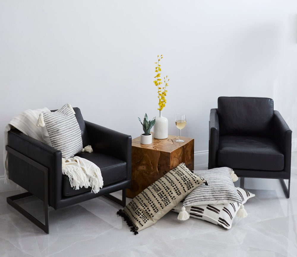 Luxley Iron Frame Upholstered Club Chair by Moe's Furniture