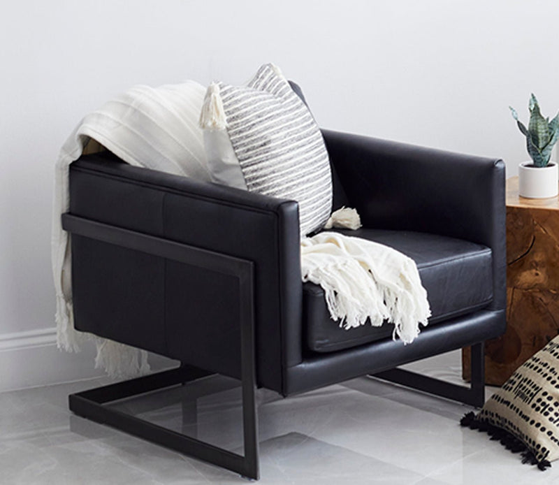 Moe's Furniture Luxley Iron Frame Upholstered Club Chair - Image 14