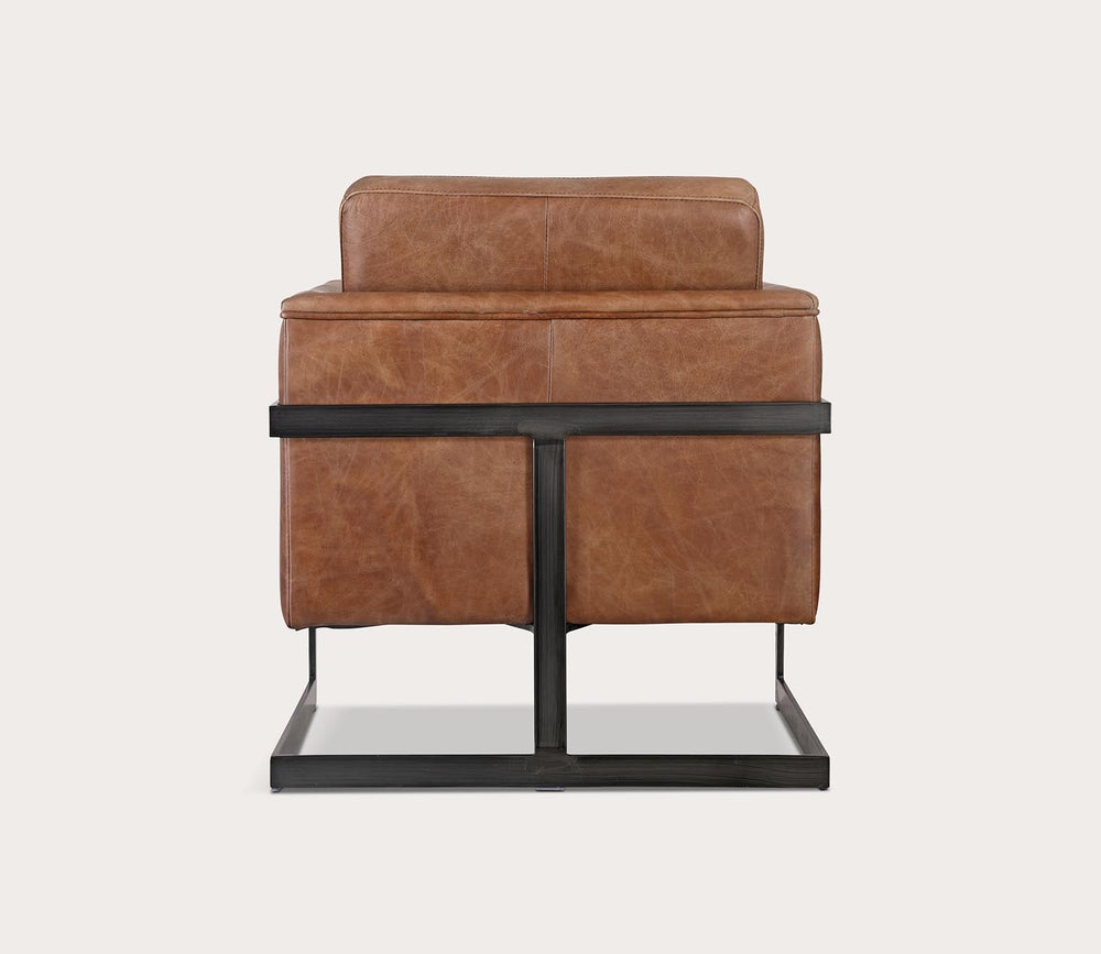 Luxley Iron Frame Upholstered Club Chair by Moe's Furniture