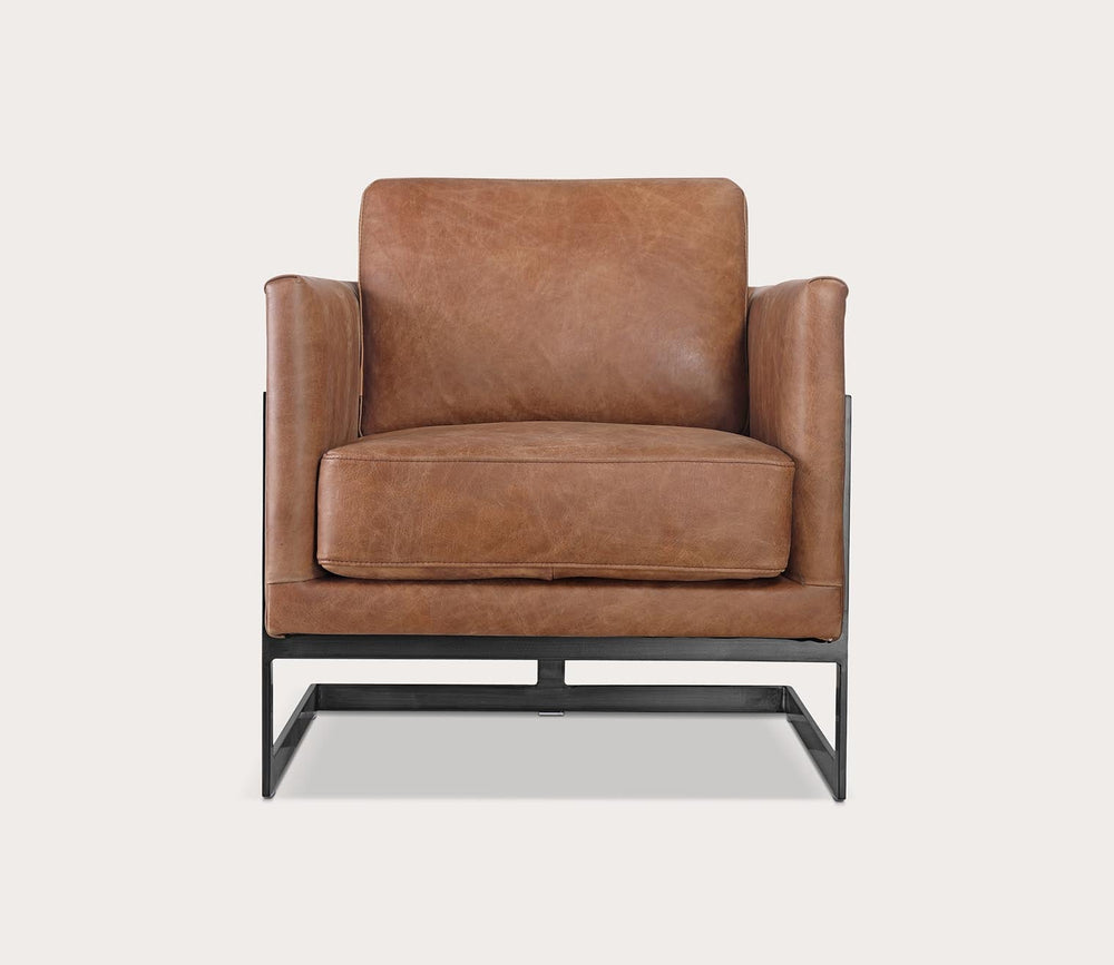 Luxley Iron Frame Upholstered Club Chair by Moe's Furniture