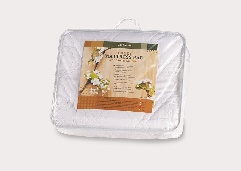 Fiberlinks Textiles Luxury Bamboo Mattress Pad - Image 1