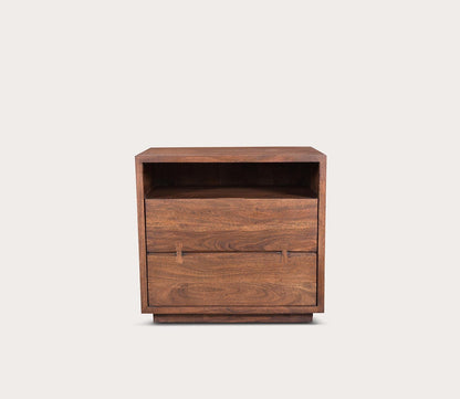 Madagasikara Solid Acacia Wood 1-Drawer Nightstand by Moe's Furniture