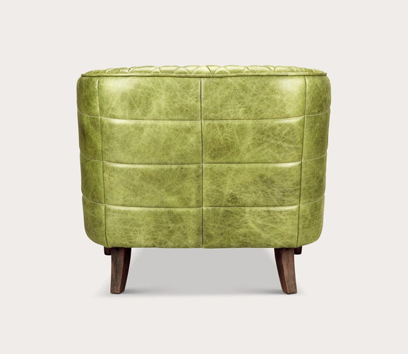 Magdelan Tufted Top-Grain Leather Armchair by Moe's Furniture