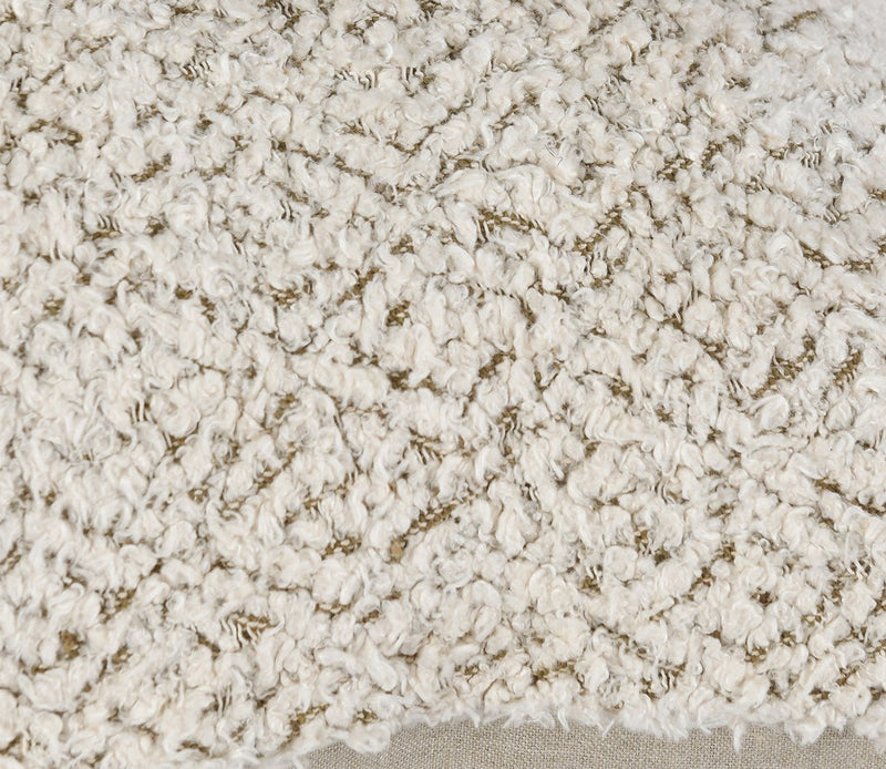 Villa by Classic Home Maris Ivory Natural Throw Pillow - Image 4