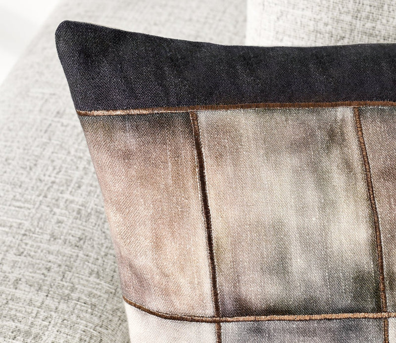 Villa by Classic Home Maude Penny Brown Throw Pillow - Image 2