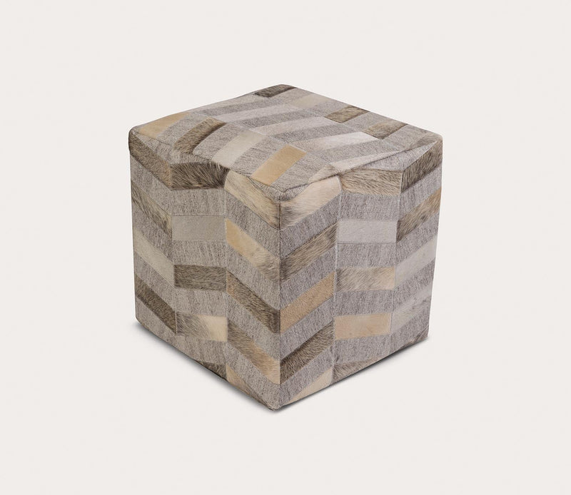 Surya Medora Patched Ottoman - Image 1