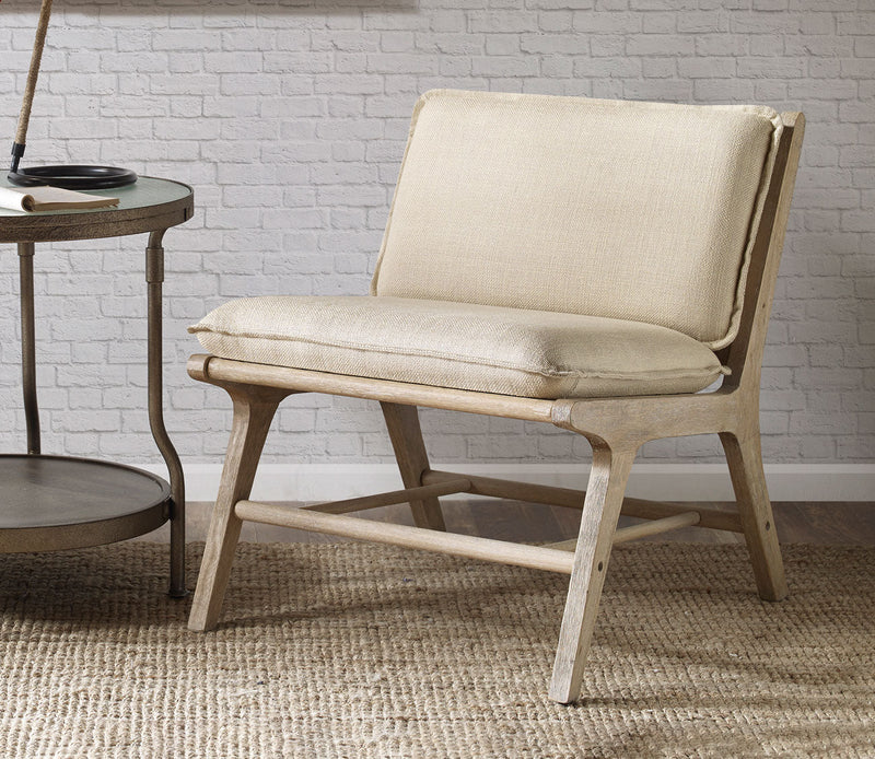 Ink & Ivy Melbourne Cane Inset Wood Accent Chair - Image 3