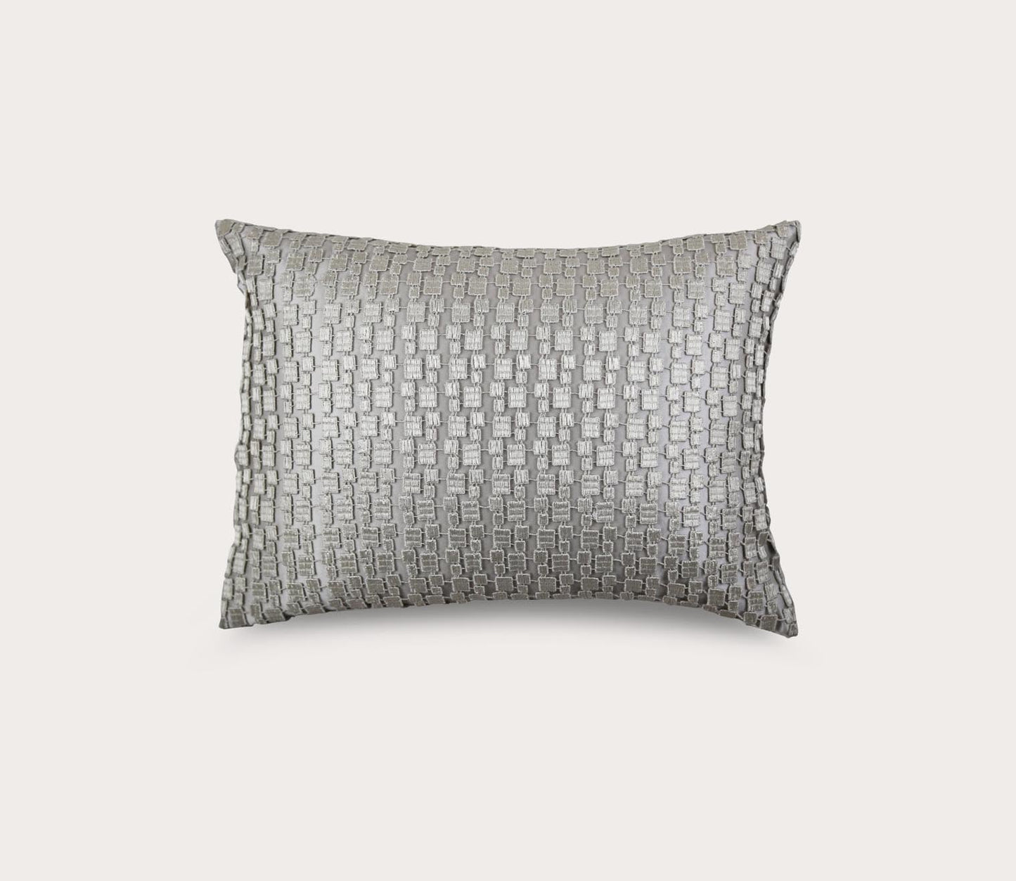 Metallic Mosaic Platinum Overlay Throw Pillow by Ann Gish