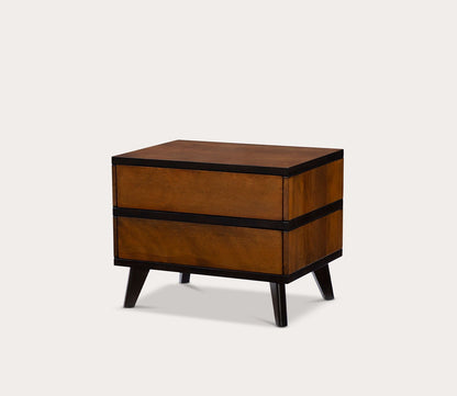Mid Century 2-Drawer Nightstand by Linon