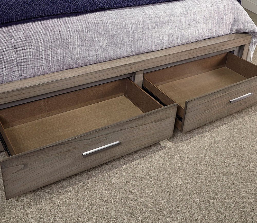 Modern Loft Greystone Storage Bed Bedroom Set by Aspen Home