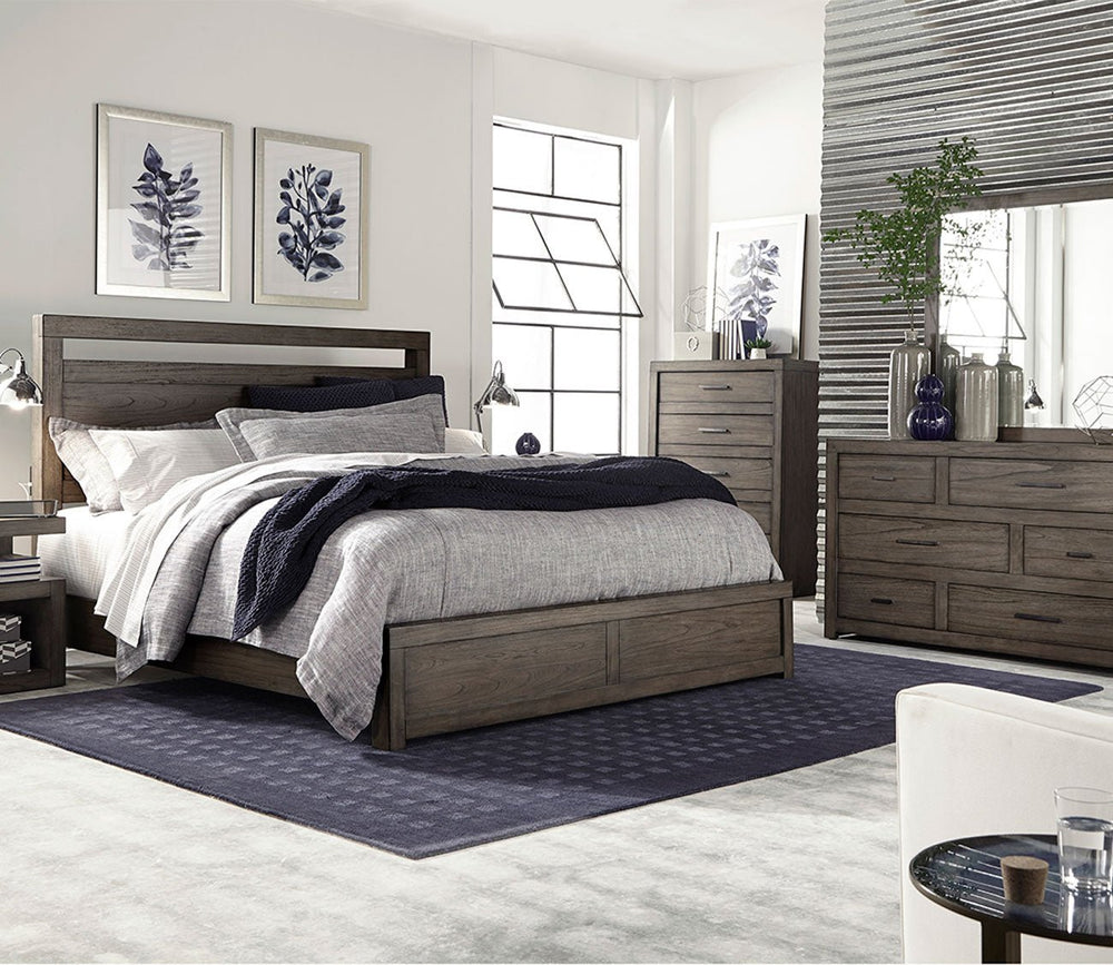 Modern Loft Panel Bed by Aspen Home