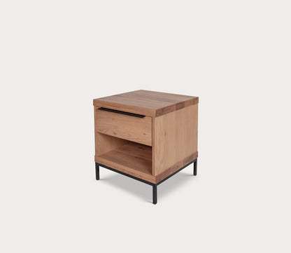 Montego Solid Oak Wood 1-Drawer Nightstand by Moe's Furniture