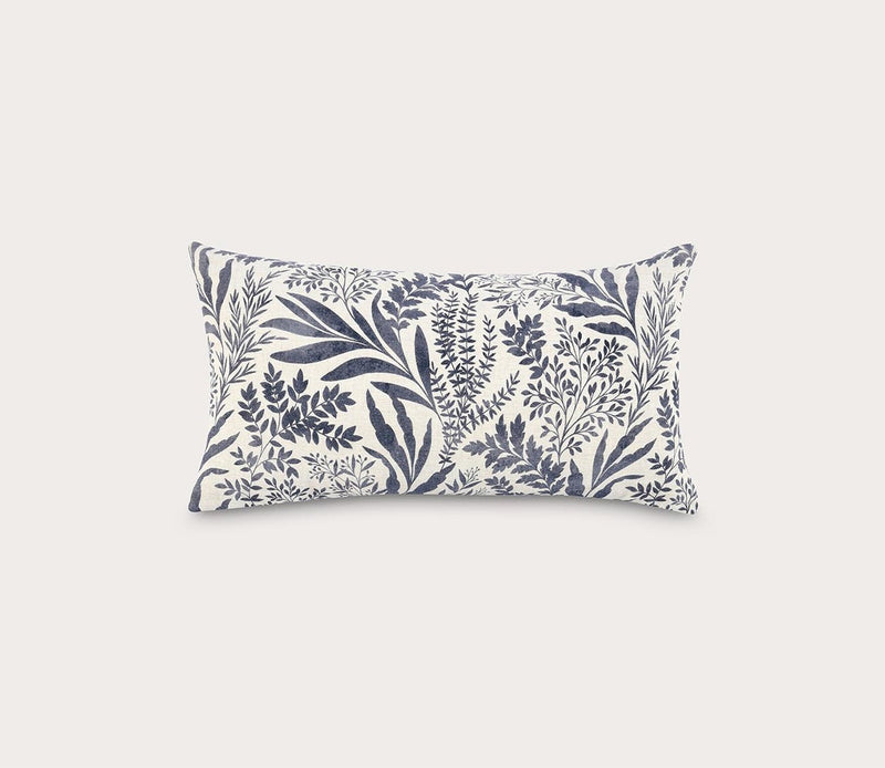 Villa by Classic Home Mulberry Denim Blue Throw Pillow - Image 5