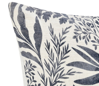 Mulberry Denim Blue Throw Pillow by Villa by Classic Home